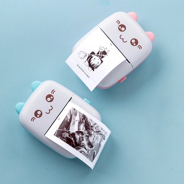 Mini Impresora Bluetooth Termica Rollo Infantil Recargable Variante Color Rosa