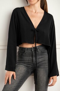 Blusa Crop Negro