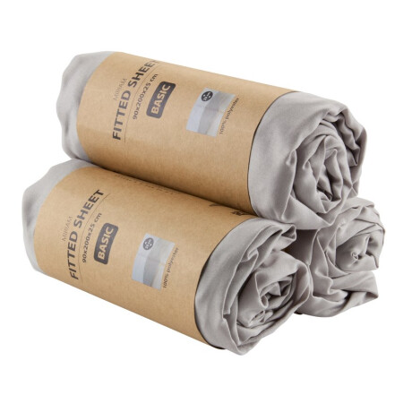 Sábana ajustable micro MIRIAM 90x200x25 gris Gris