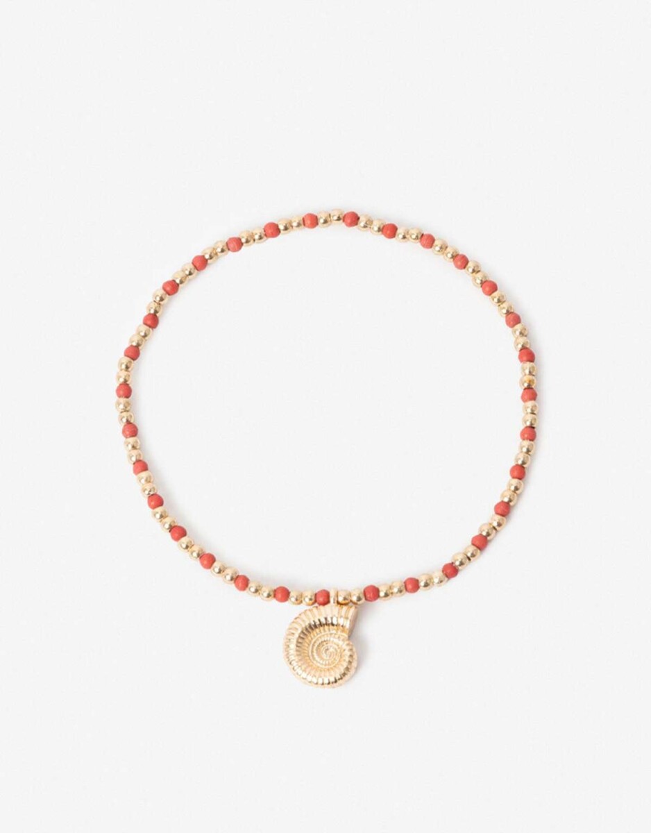 Pulsera Elástica Beads Piedra - Combinacion Bicolor 