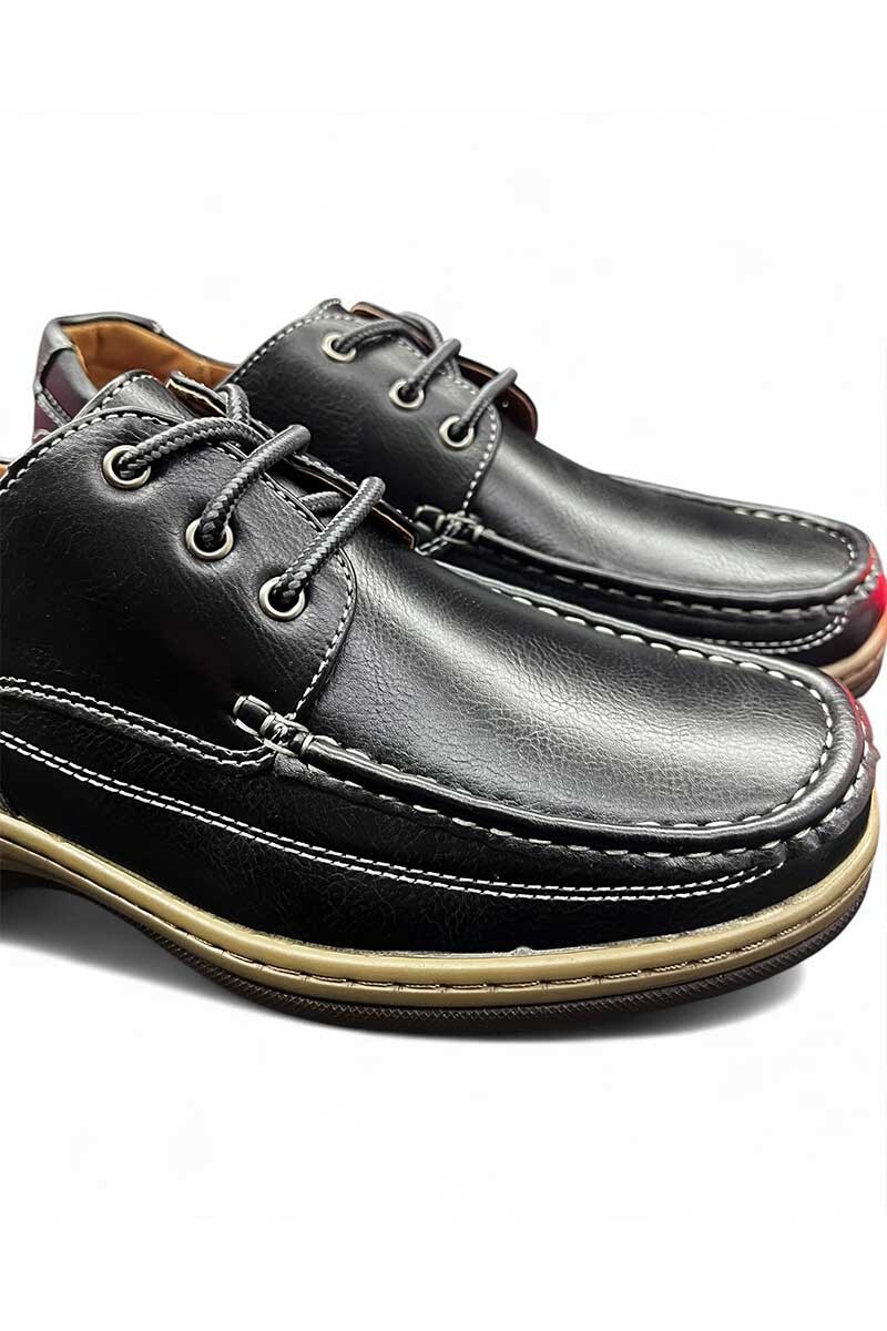 ZAPATO ACORDONADO MODA ITALIANA Negro