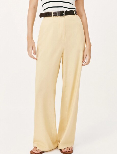 PANTALÓN RECTO BEIGE