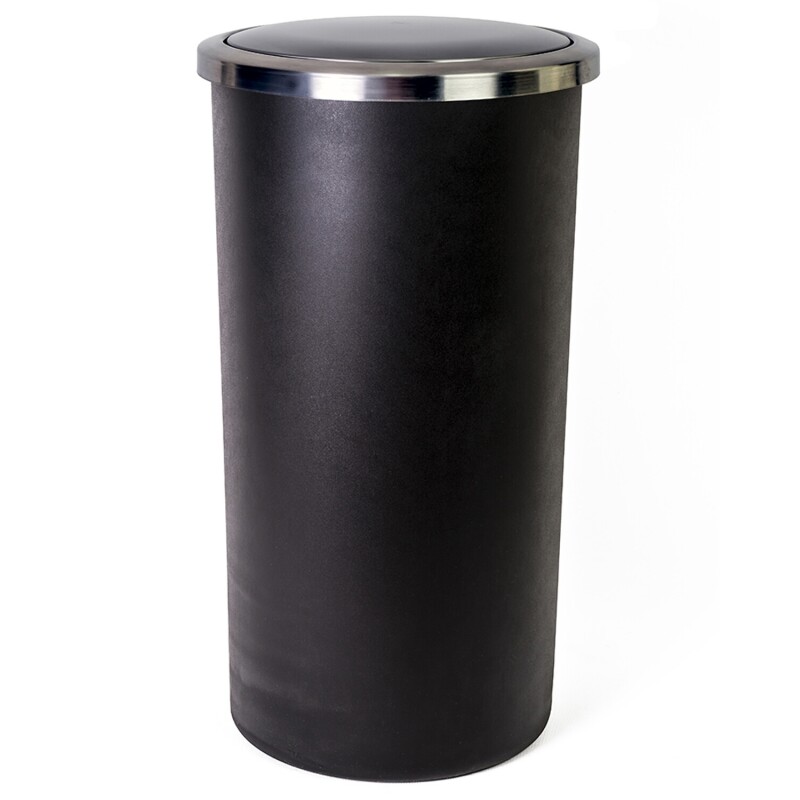 Papelera Lenox con tapa basculante 35L Negro