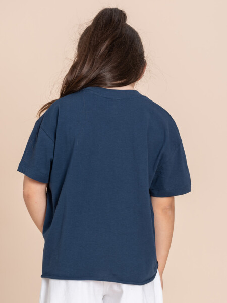 Camiseta manga corta Azul