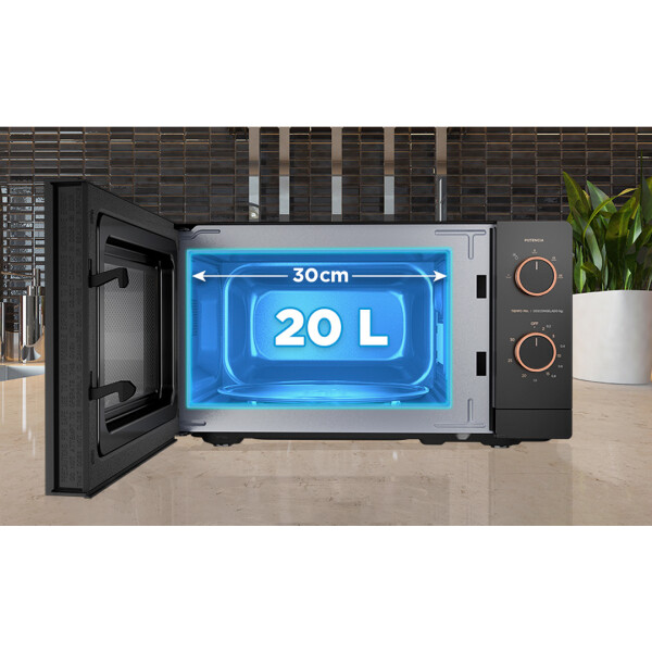 Horno microondas 20L Inverter Midea XmartWave Negro MMOP01MZ-MMPFBK Horno microondas 20L Inverter Midea XmartWave Negro MMOP01MZ-MMPFBK