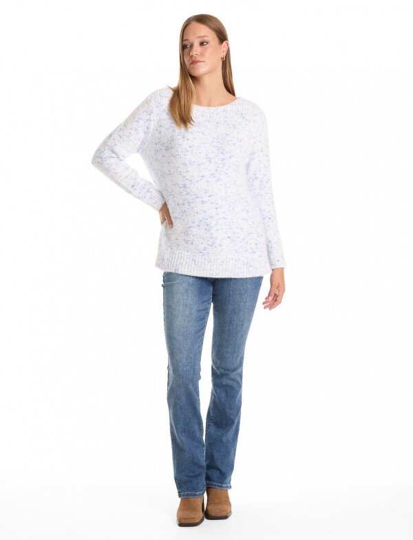 Buzo Soft Jaspeado CELESTE