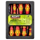 XCORT JUEGO DESTORNILLADORES AISLACION VDE 1000V 7 PIEZAS + BUSCAPOLO Xcort Juego Destornilladores Aislacion Vde 1000v 7 Piezas + Buscapolo