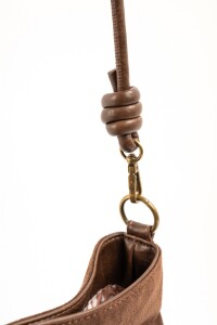 Cartera Gamuza Vegana Chocolate