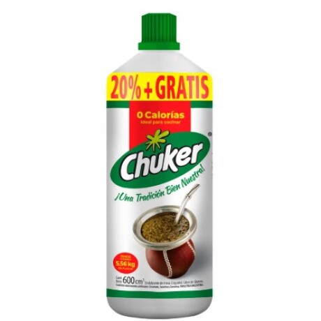 Chuker endulzante líquido 600 cc + chuker sucralosa 250 ml de regalo! Chuker endulzante líquido 600 cc + chuker sucralosa 250 ml de regalo!