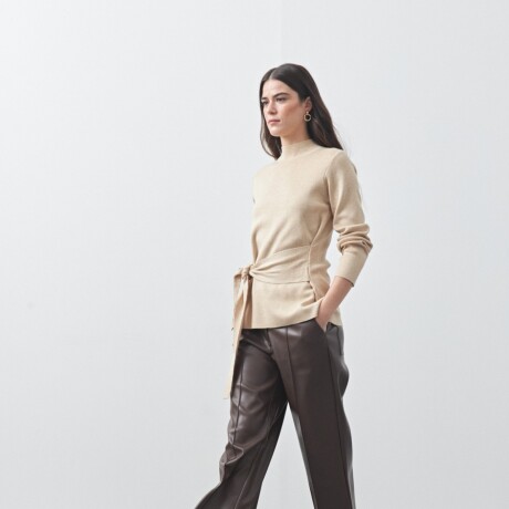 POLERA CORNELIA Beige Melange