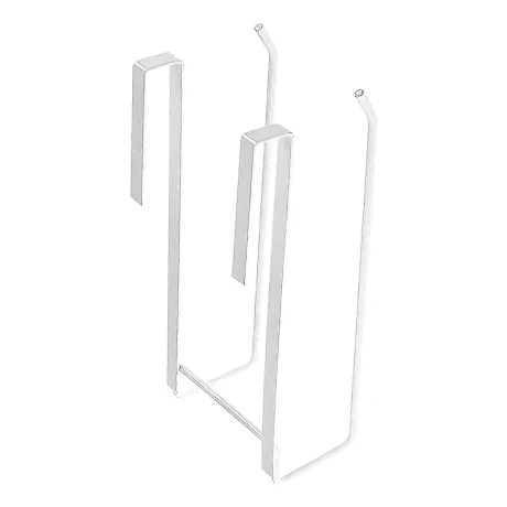 Porta Rollo Papel Toalla De Cocina Soporte Doble Blanco