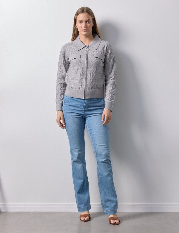 Cardigan Jacquard GRIS