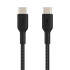 Belkin cable trenzado USB-C a USB-C 60W (1m) Black Belkin cable trenzado USB-C a USB-C 60W (1m) Black