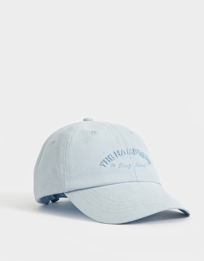 Caps Gorra Canvas Bordada - Azul Celeste