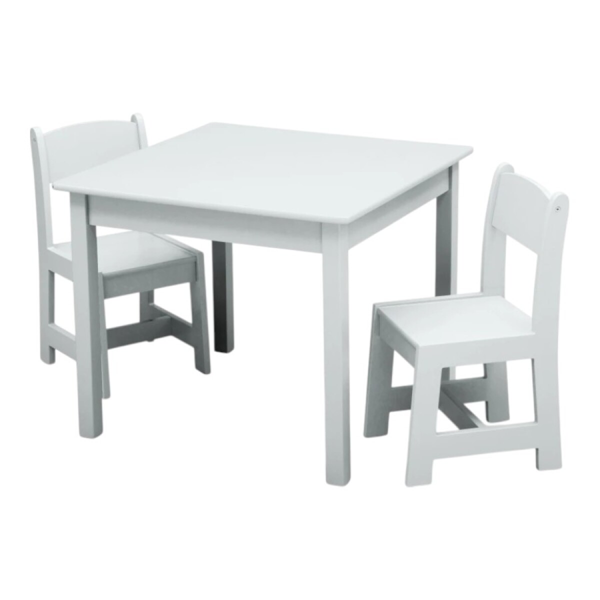 Juego mesa y 2 sillas infantil blanco 