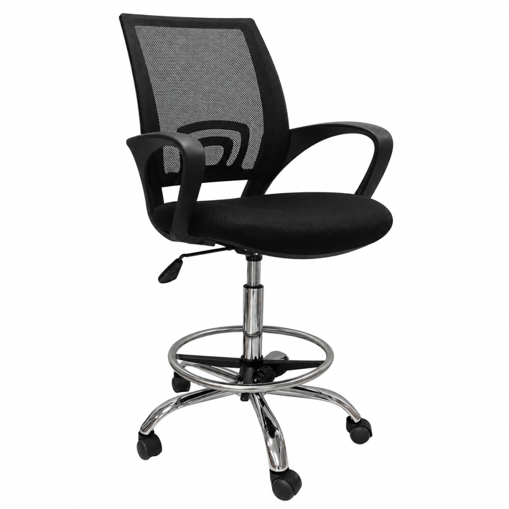 Silla Cajero Ergonomica Metal Ajustable Tela mesh Silla Cajero Ergonomica Metal Ajustable Tela mesh