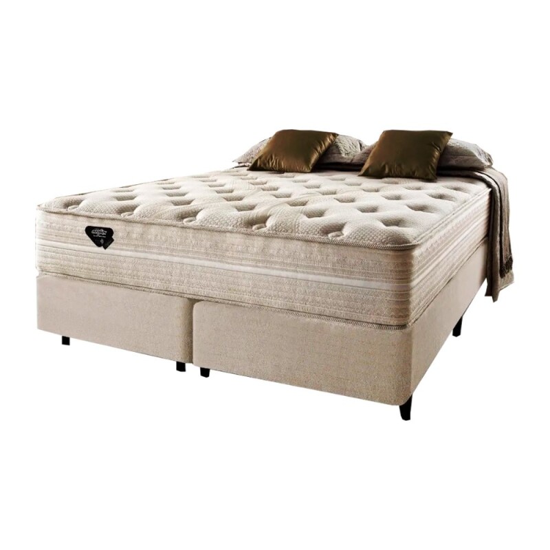 Colchón Ecoflex 2 Plazas Queen Resortes Difference 160x198x35 Colchón