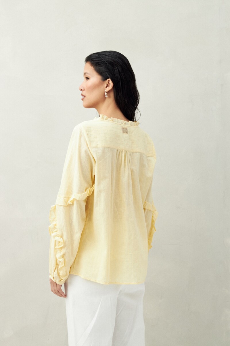 BLUSA CARMEN Manteca