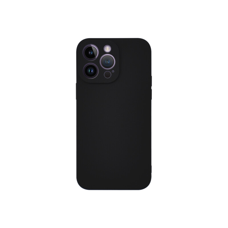 Protector iPhone 14 Pro Max engomado color negro Protector Iphone 14 Pro Max Engomado Color Negro