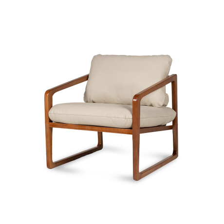 Butaca Donatella - Cuero Natural 1000 (Off White)