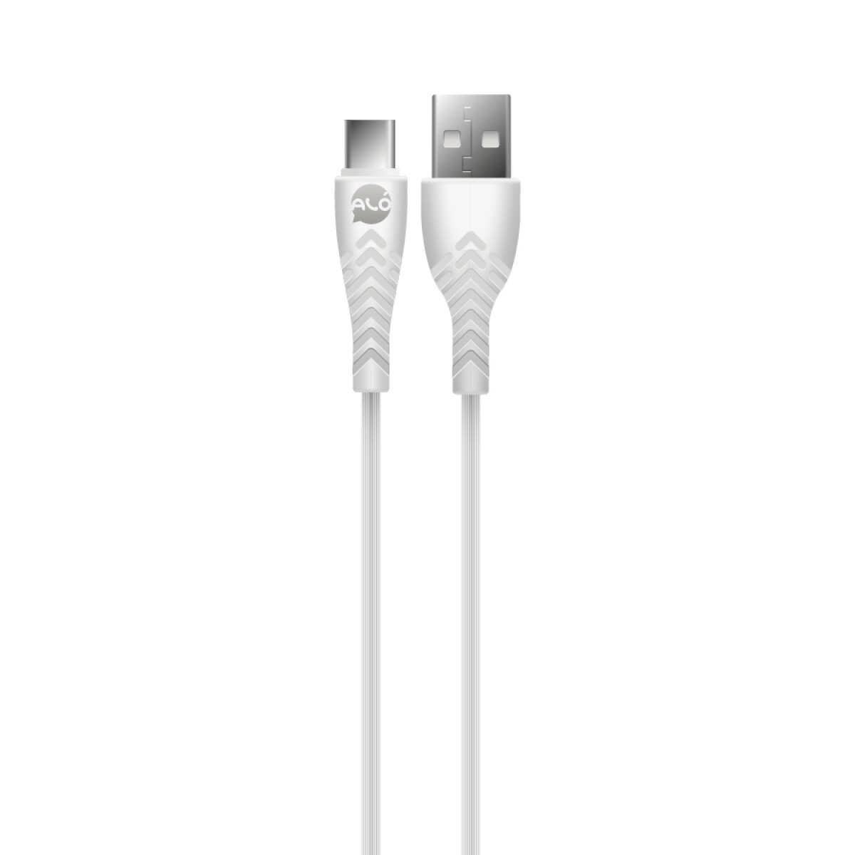 Cable USB A - TYPE-C 3.1A 1m ALO FLASH - White 