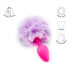 Plug Anal Pompón Conejita Consolador Estimulador Talle S Variante Color Lila Rosa