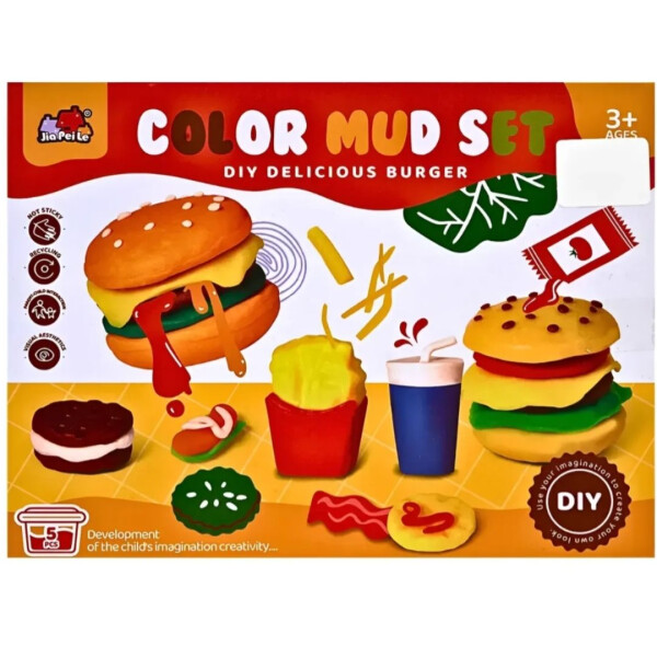 Plastilina Kit Color Mud Comida Rapida Plastilina Kit Color Mud Comida Rapida