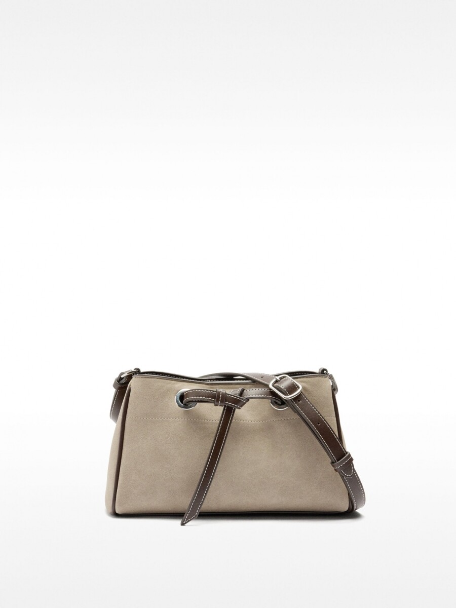 Bolso Bandolera Efecto Piel taupe