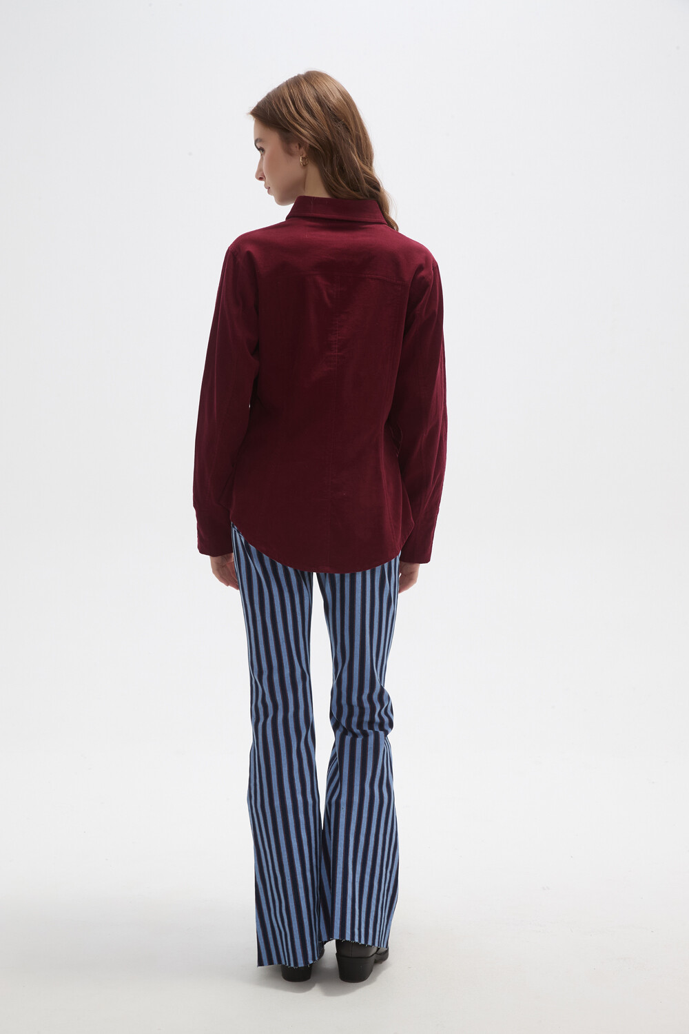 Camisa Ravika Bordeaux