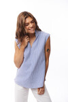 BLUSA AUBREY AZUL RAYAS