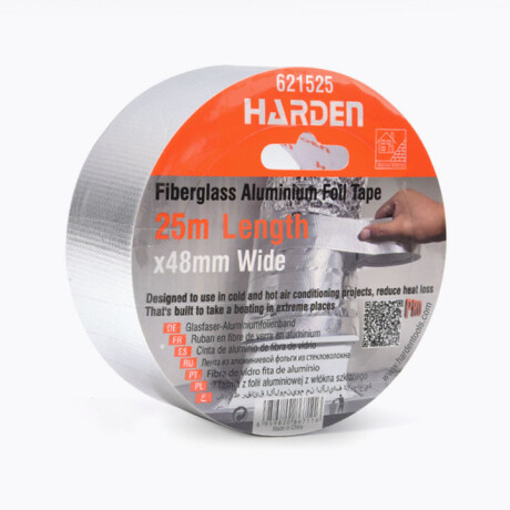 CINTA ALUMINIO REF FIBRA DE VIDRIO 48MM X 10M HARDEN ++ N/a