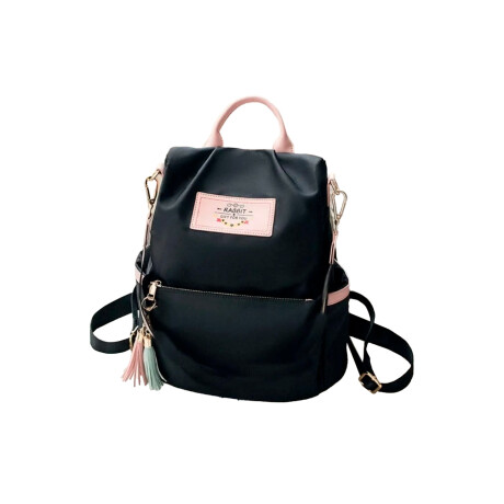 Mochila Para Dama De Lona Moderna Comoda y Resistente Negro