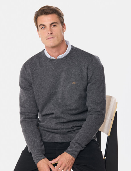 BUZO DE LANA Gris Oscuro