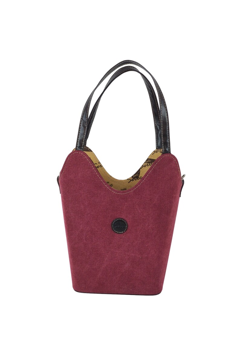 Matera canasto lona Bordó