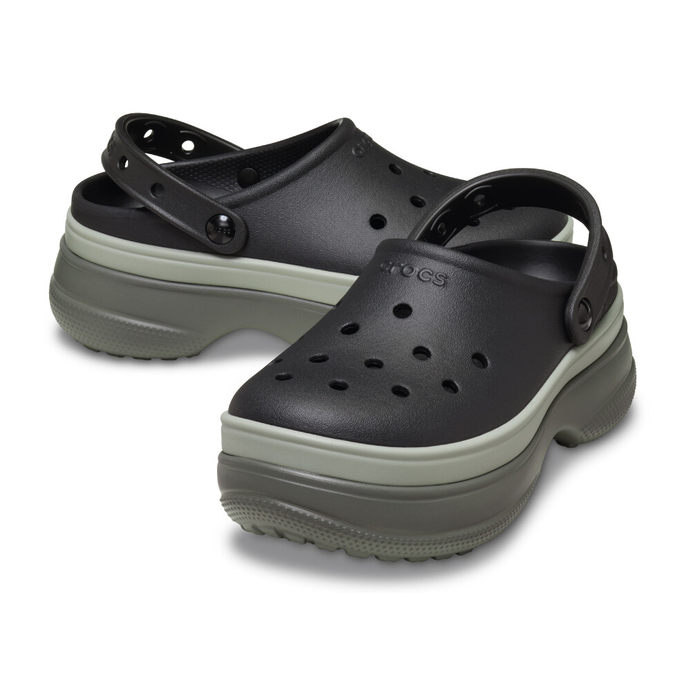 Classic Stacked Clog - Unisex Black