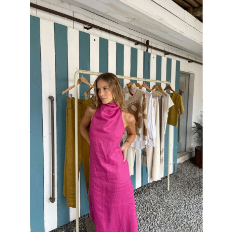 Vestido Halter Cool FUCSIA