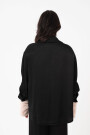 CAMISA DE TEJIDO ARRUGADO Negro