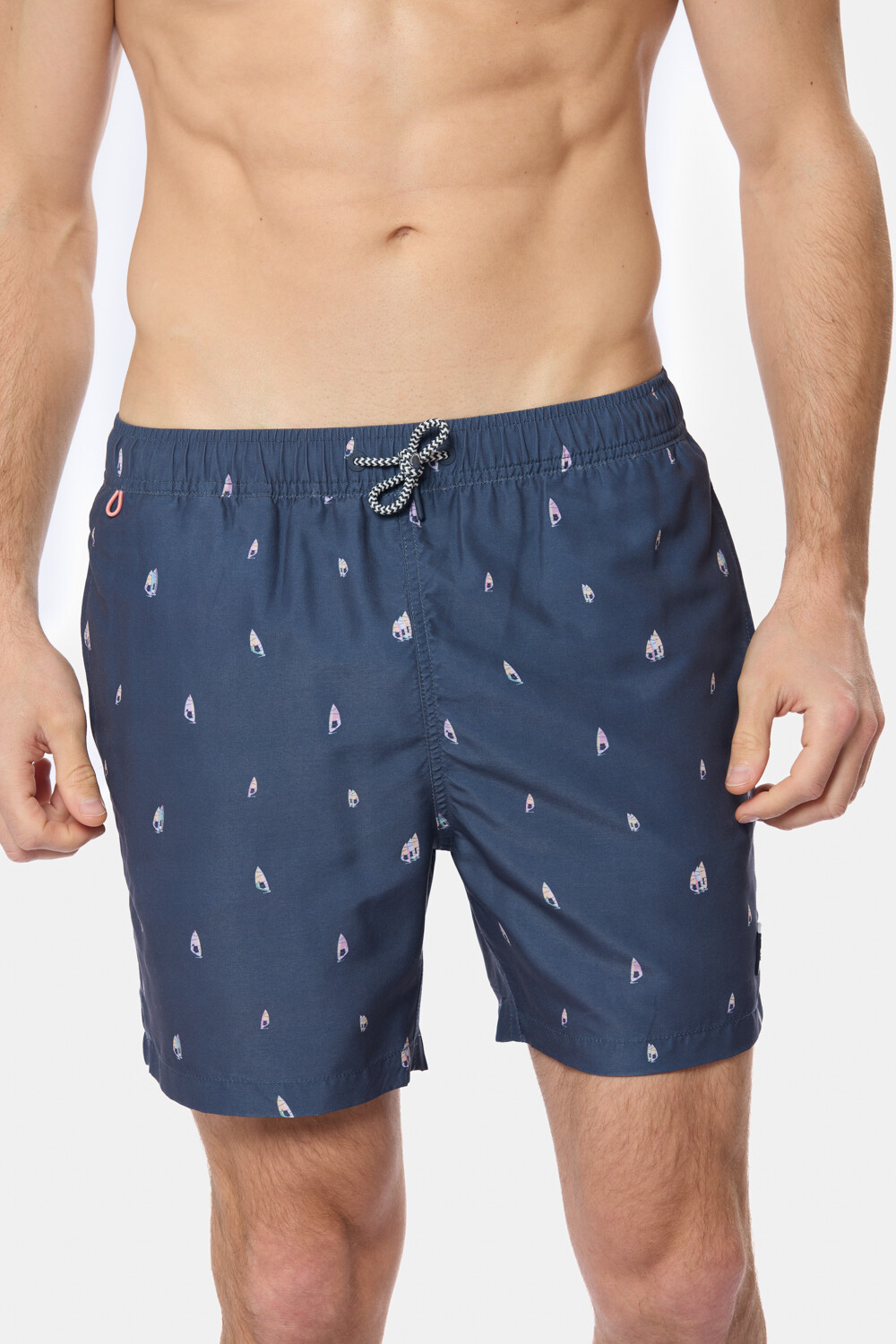 SHORT DE BAÑO ESTAMPADO Azul