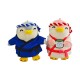 Llavero plush pingüino azul