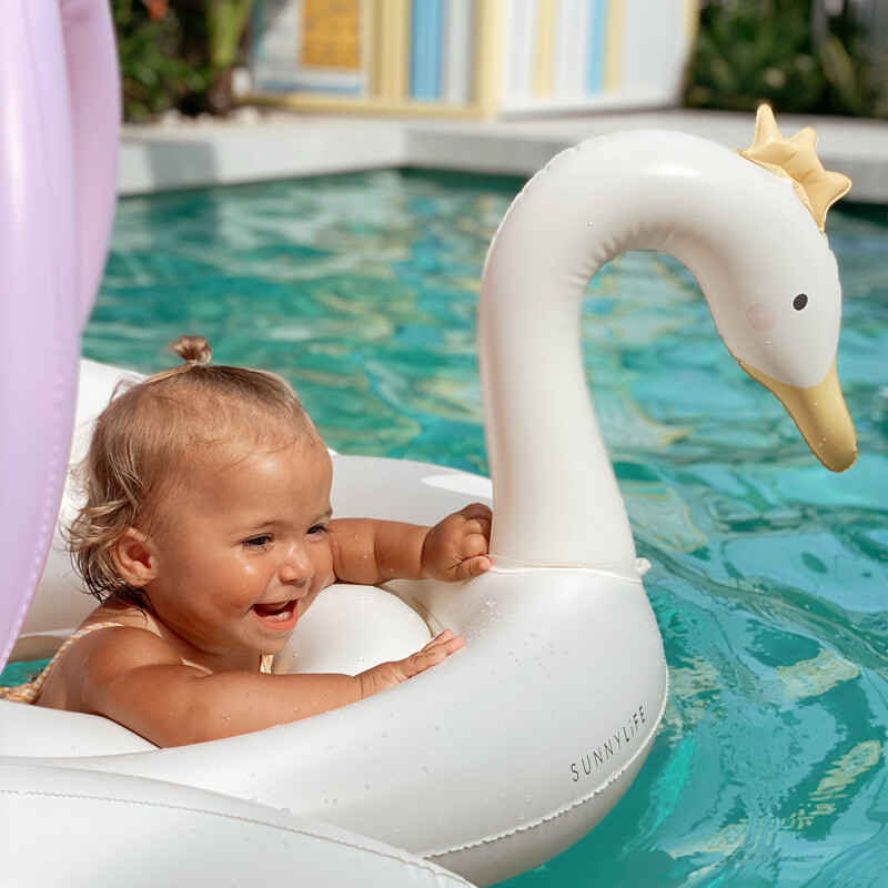 Sillón Inflable 1-3 años con techo Princess Swan