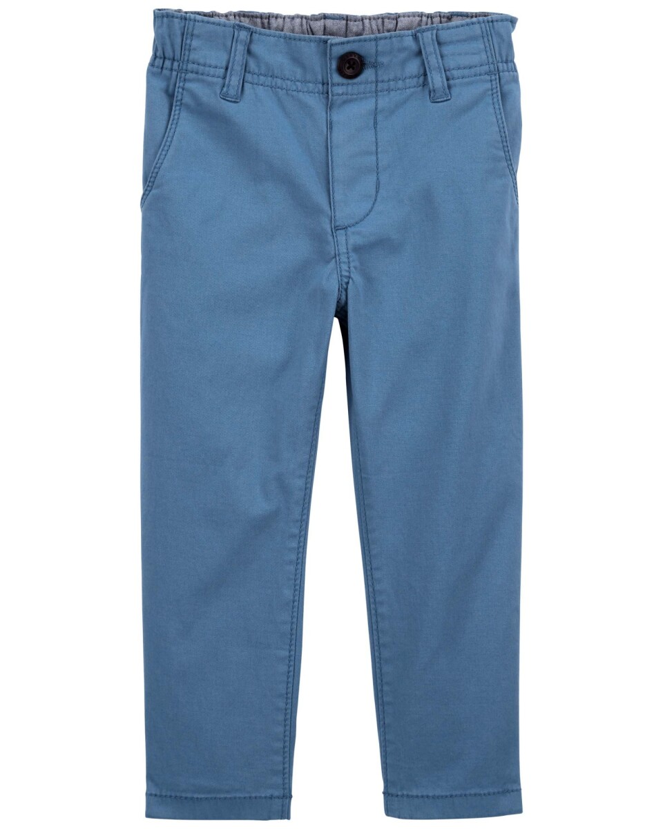 Pantalón de algodón, clásico, ajustado. Talles 2-5T 