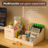 Organizador de Maquillaje IMBACK IBK-HMJ059 | 2 Cajones + Compartimentos | Multifunción para Cosméticos, Joyas y Oficina Organizador de Maquillaje IMBACK IBK-HMJ059 | 2 Cajones + Compartimentos | Multifunción para Cosméticos, Joyas y Oficina