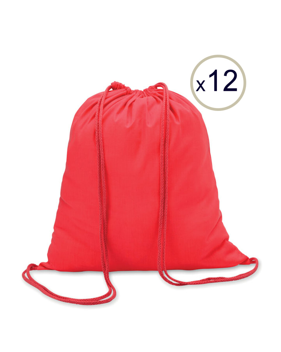 Bolsa Mochila x 12 unidades - Rojo 