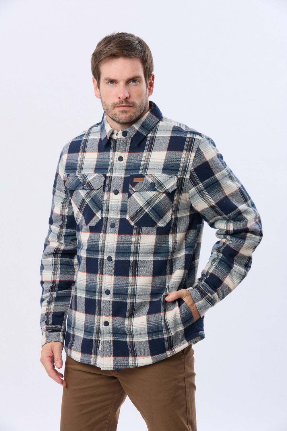 CAMPERA LEÑADORA CON CORDERITO Azulosc