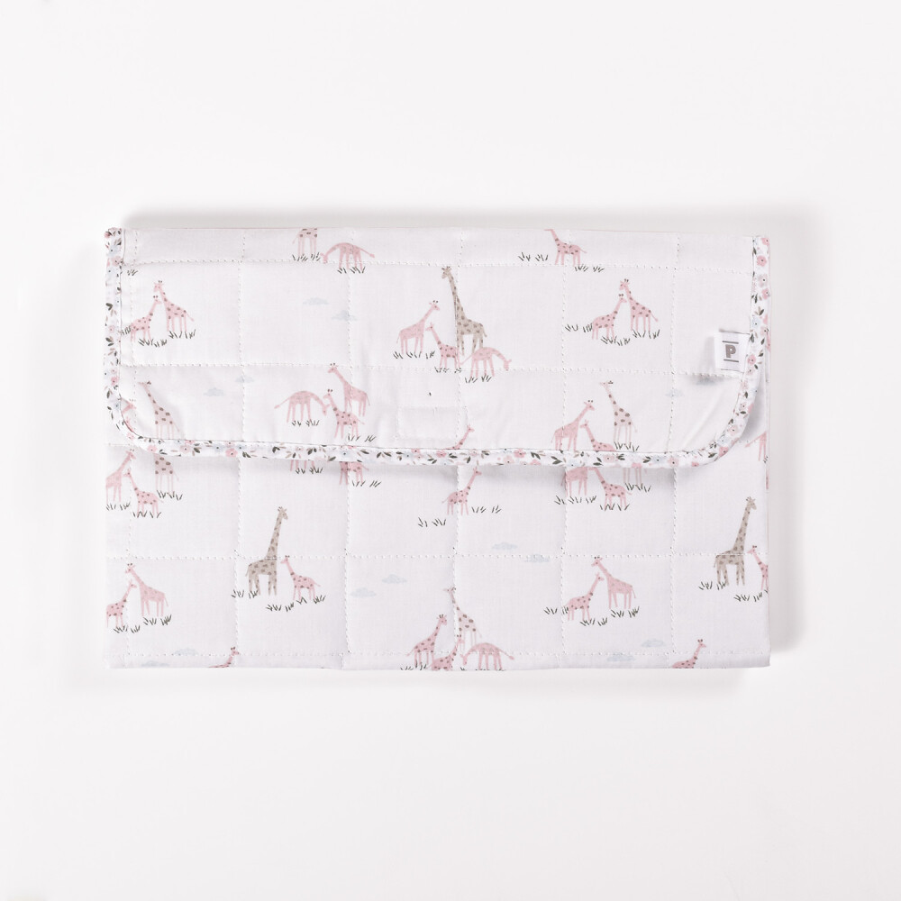 Cambiador Plegable II Jirafas Rosa