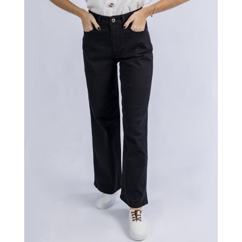 Pantalón twill UFO Paris negro Negro