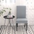 Funda Cubre Sillas Universal Comedor Elastizada Lavable X4 Variante Color Gris