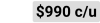 $990 c/u