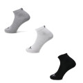 Medias Unisex Puma Plain Quarter Socks 3Pares Gris - Blanco