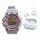 Set Reloj Deportivo Luz + Auriculares Earcuffs Inalámbricos Celeste